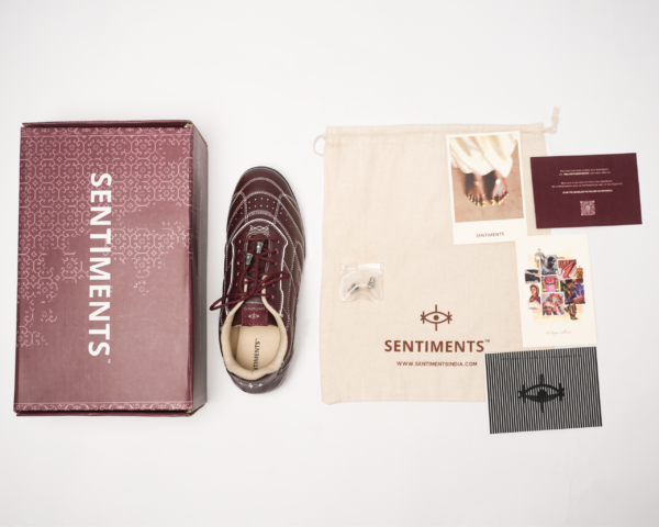 Gulrez Wine Baiga Sneakers - Image 6
